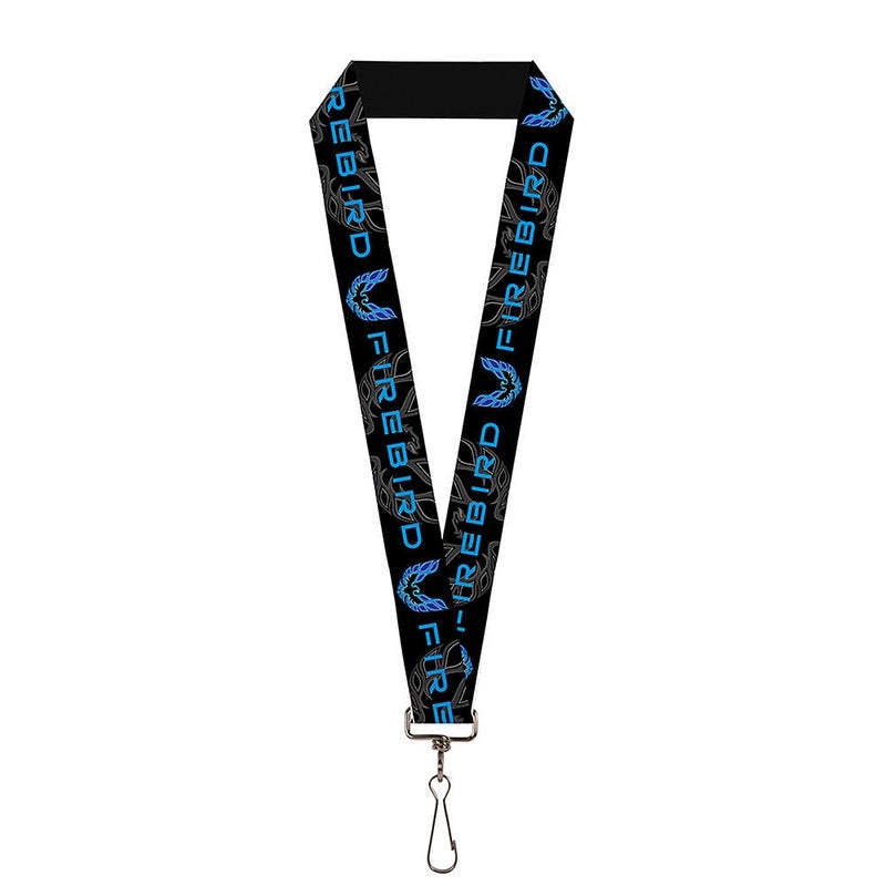 Buckle Down Buckle-Down unisex adults Lanyard - 1.0"" Pontiac Firebird/Logo Black/Grays/Blues Key Chain  Multicolor  One Size US - Image 1